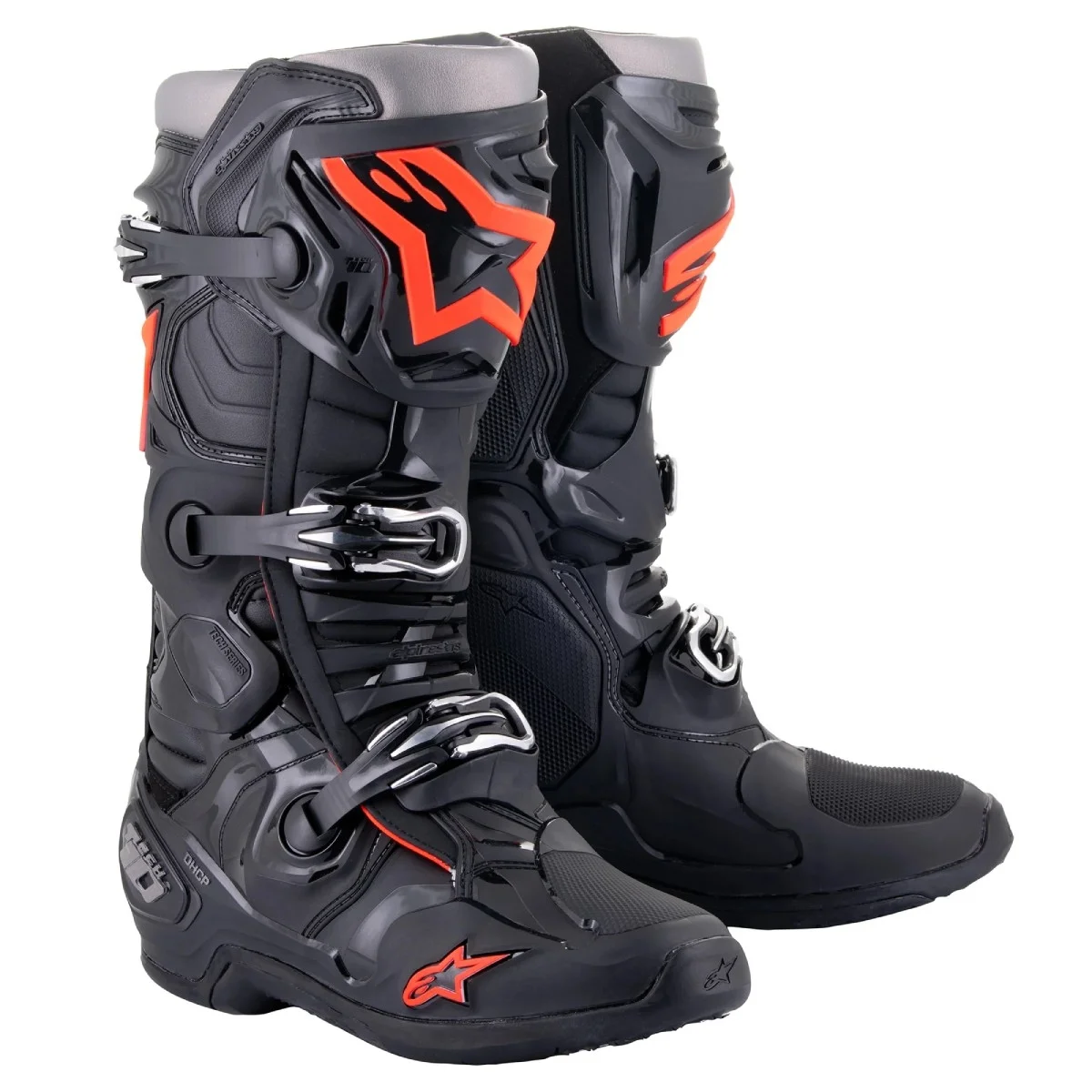 Bota Alpinestars Tech 10 Preto/Vermelho - Spinelli Motos Boutique